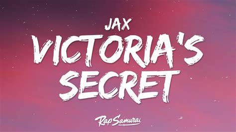 victoria's secret lyrics|victoria's secret song by jax.